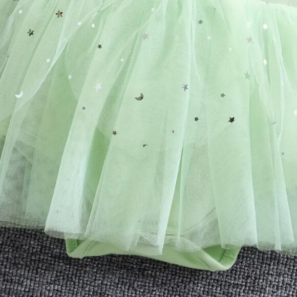 Tinker Bell Fairy Baby Girls Tutu Jumpsuit Headband Costume Halloween - Picture 4 of 6